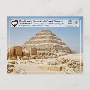 UNESCO WHS - Memphis - Piramid of Djoser Briefkaart