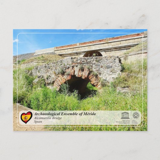 UNESCO WHS - Mérida - Brug van Alcantarilla Briefkaart (Voorkant)