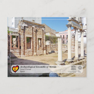 UNESCO WHS - Mérida - Romeins Municipaal Forum Briefkaart