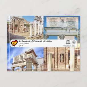 UNESCO WHS - Mérida - Romeins Municipaal Forum Briefkaart