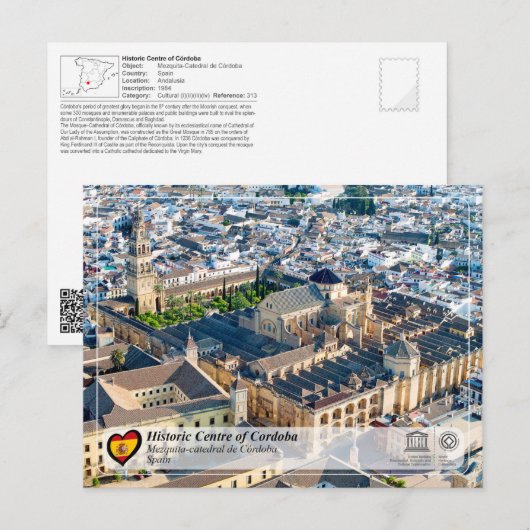 UNESCO WHS - Mezquita-Catedral de Cordoba Briefkaart (Voorkant / Achterkant)