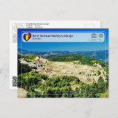 UNESCO WHS - Mijnbouwlandschap Roșia Montană Briefkaart (Voorkant / Achterkant)