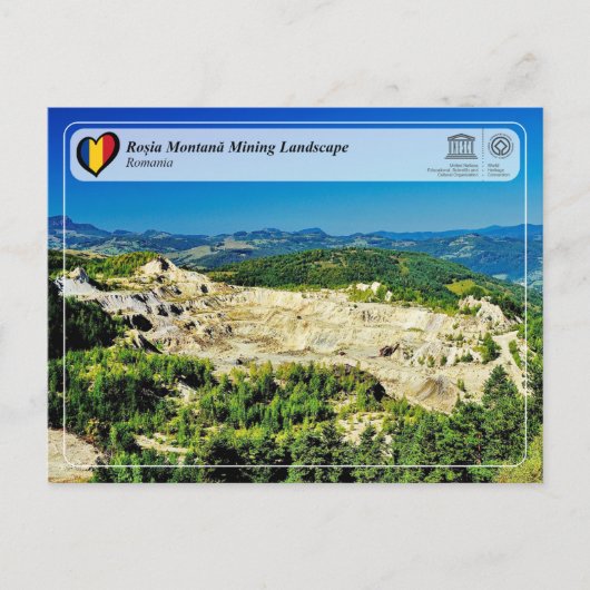 UNESCO WHS - Mijnbouwlandschap Roșia Montană Briefkaart (Voorkant)