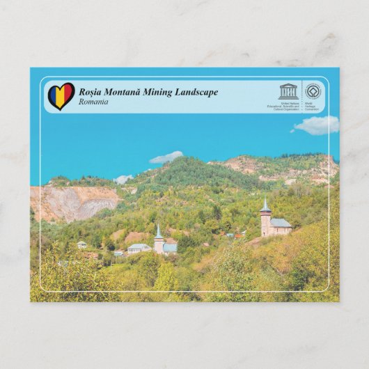 UNESCO WHS - Mijnbouwlandschap Roșia Montană Briefkaart (Voorkant)