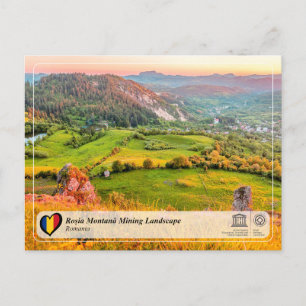 UNESCO WHS - Mijnbouwlandschap Roșia Montană Briefkaart