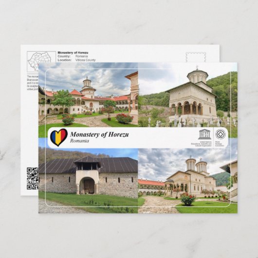 UNESCO WHS - Monastery of Horezu Briefkaart (Voorkant / Achterkant)