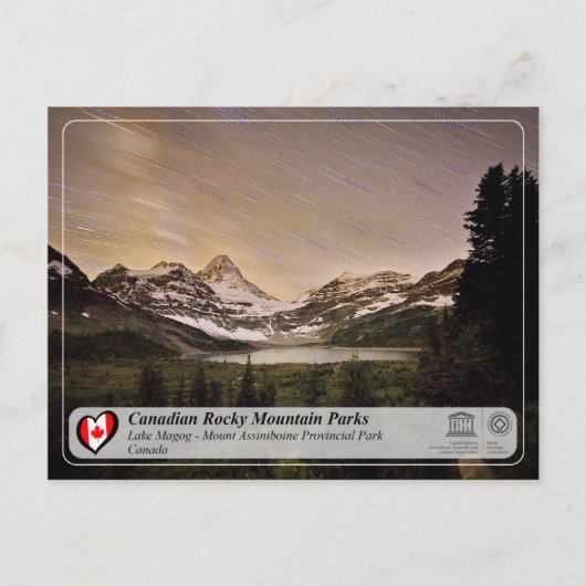 UNESCO WHS - Mount Assiniboine Provincial Park Briefkaart (Voorkant)