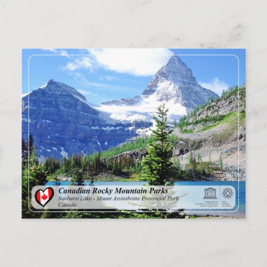 UNESCO WHS - Mount Assiniboine Provincial Park Briefkaart (Voorkant)