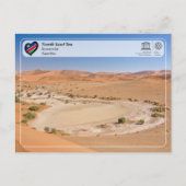 UNESCO WHS - Namib Zand Zee Briefkaart (Voorkant)