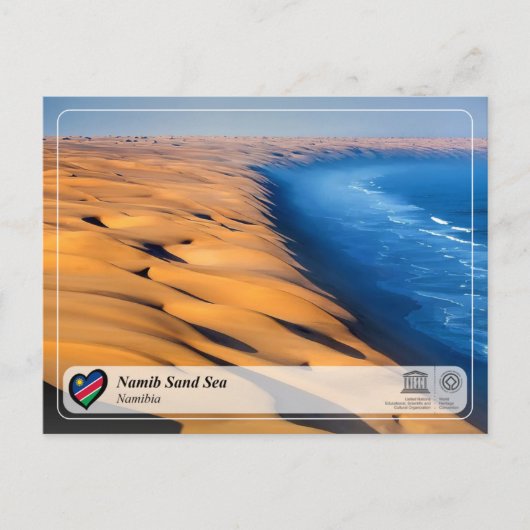 UNESCO WHS - Namib Zand Zee Briefkaart (Voorkant)