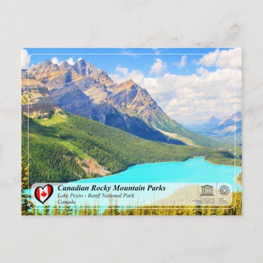 UNESCO WHS - Nationaal Park Banff Briefkaart (Voorkant)
