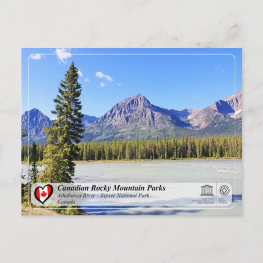 UNESCO WHS - Nationaal Park Jasper Briefkaart (Voorkant)