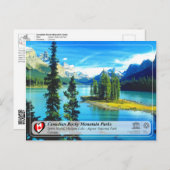 UNESCO WHS - Nationaal Park Jasper Briefkaart (Voorkant / Achterkant)