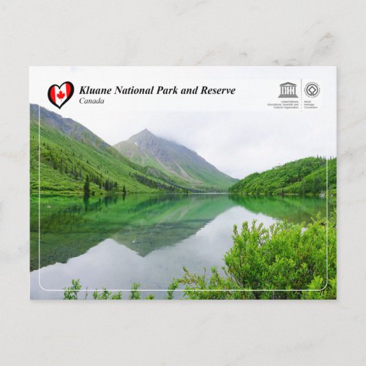 UNESCO WHS - Nationaal park Kluane en reserve Briefkaart (Voorkant)