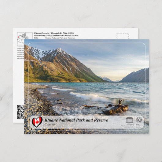 UNESCO WHS - Nationaal park Kluane en reserve Briefkaart (Voorkant / Achterkant)