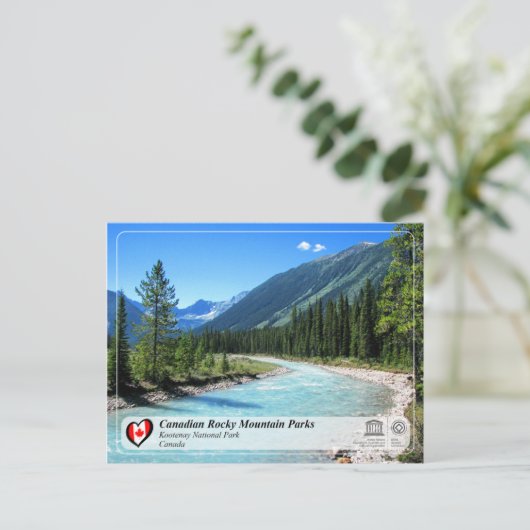 UNESCO WHS - Nationaal Park Kootenay Briefkaart (Staand voorkant)