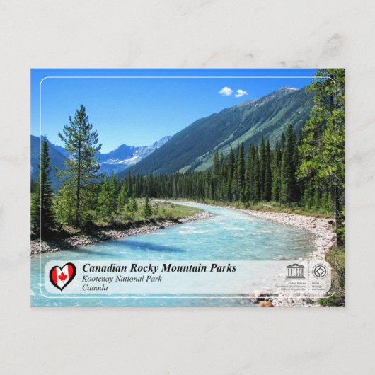 UNESCO WHS - Nationaal Park Kootenay Briefkaart (Voorkant)
