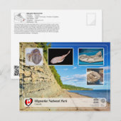 UNESCO WHS - nationaal park Miguasha Briefkaart (Voorkant / Achterkant)