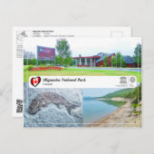 UNESCO WHS - nationaal park Miguasha Briefkaart (Voorkant / Achterkant)