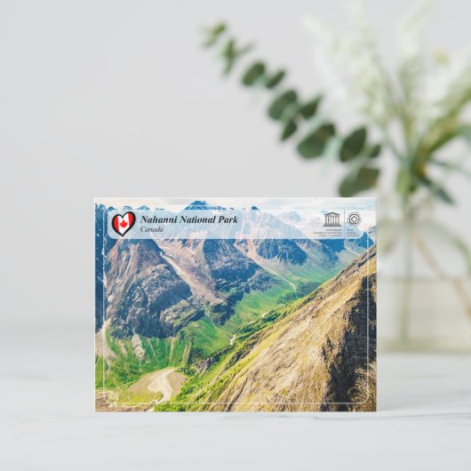 UNESCO WHS - Nationaal Park Nahanni Briefkaart (Staand voorkant)