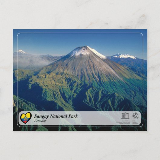 UNESCO WHS - Nationaal Park Sangay Briefkaart (Voorkant)
