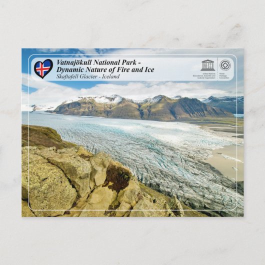 UNESCO WHS - Nationaal Park Vatnajökull Briefkaart (Voorkant)