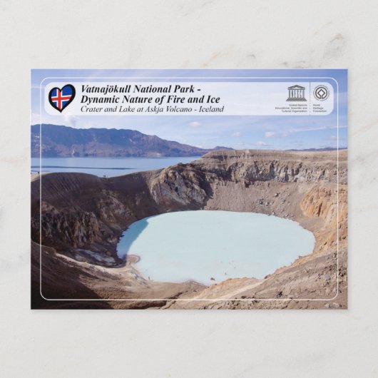 UNESCO WHS - Nationaal Park Vatnajökull Briefkaart (Voorkant)