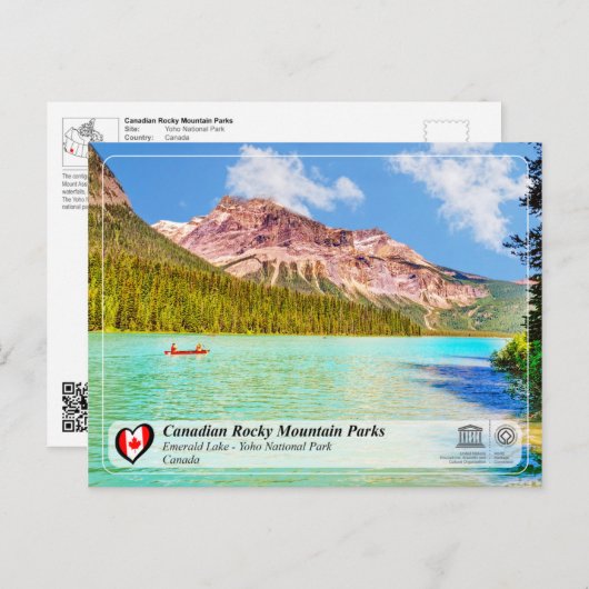 UNESCO WHS - Nationaal Park Yoho Briefkaart (Voorkant / Achterkant)