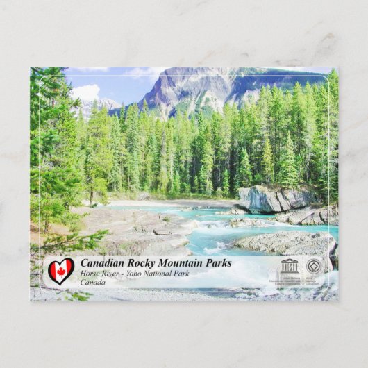 UNESCO WHS - Nationaal Park Yoho Briefkaart (Voorkant)