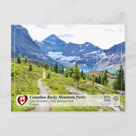 UNESCO WHS - Nationaal Park Yoho Briefkaart (Voorkant)