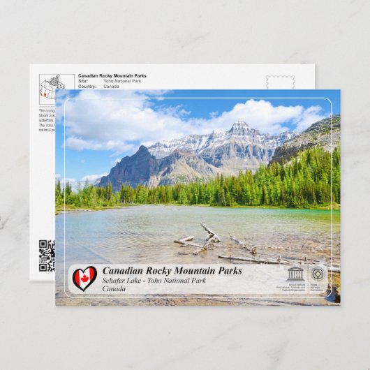 UNESCO WHS - Nationaal Park Yoho Briefkaart (Voorkant / Achterkant)