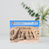 UNESCO WHS - Nubian Monuments - Abu Simbel Briefkaart (Staand voorkant)