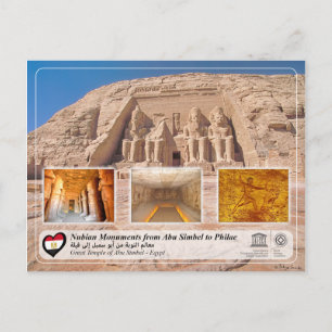 UNESCO WHS - Nubian Monuments - Abu Simbel Briefkaart