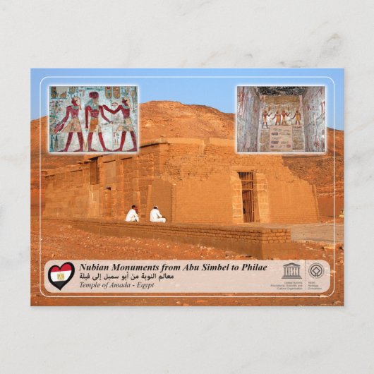 UNESCO WHS - Nubian Monuments - Temple of Amada Briefkaart (Voorkant)
