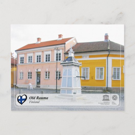 UNESCO WHS - Old Rauma Briefkaart (Voorkant)