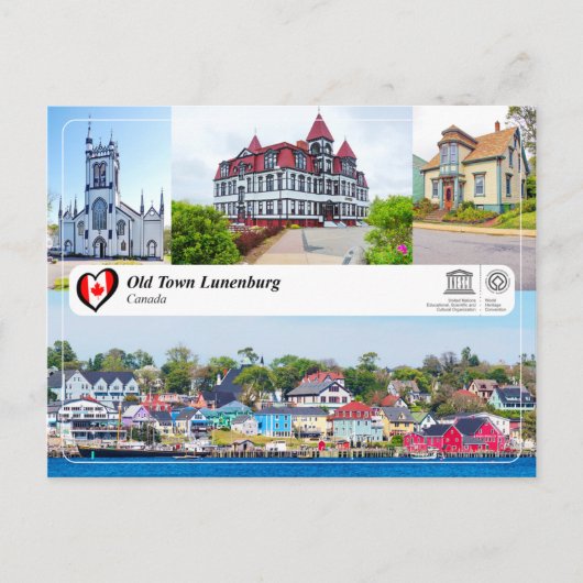 UNESCO WHS - Old Town Lunenburg Briefkaart (Voorkant)