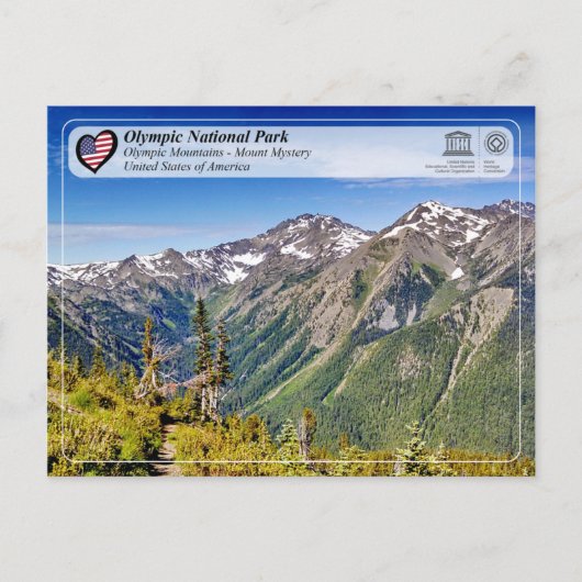 UNESCO WHS - Olympisch Nationaal Park - Mount Myst Briefkaart (Voorkant)