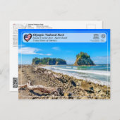 UNESCO WHS - Olympisch Nationaal Park - Rialto Bea Briefkaart (Voorkant / Achterkant)