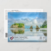 UNESCO WHS - Olympisch Nationaal Park - Ruby Beach Briefkaart (Voorkant / Achterkant)