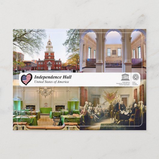 UNESCO WHS - Onafhankelijkheidszaal Briefkaart (Voorkant)