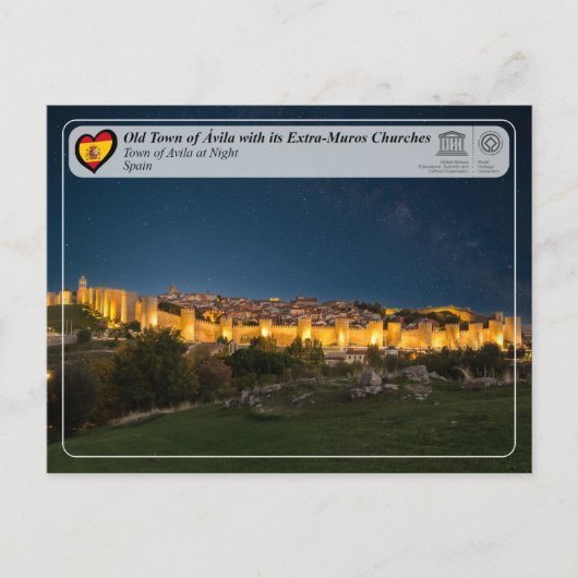UNESCO WHS - Oude Stad van Ávila en zijn muren Briefkaart (Voorkant)