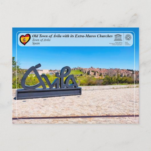 UNESCO WHS - Oude Stad van Ávila en zijn muren Briefkaart (Voorkant)