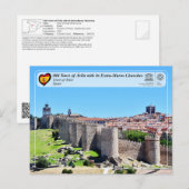 UNESCO WHS - Oude Stad van Ávila en zijn muren Briefkaart (Voorkant / Achterkant)