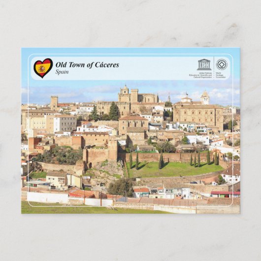 UNESCO WHS - Oude Stad van Cáceres Briefkaart (Voorkant)