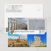 UNESCO WHS - Oude Stad van Segovia en het Aquaduct Briefkaart (Voorkant / Achterkant)