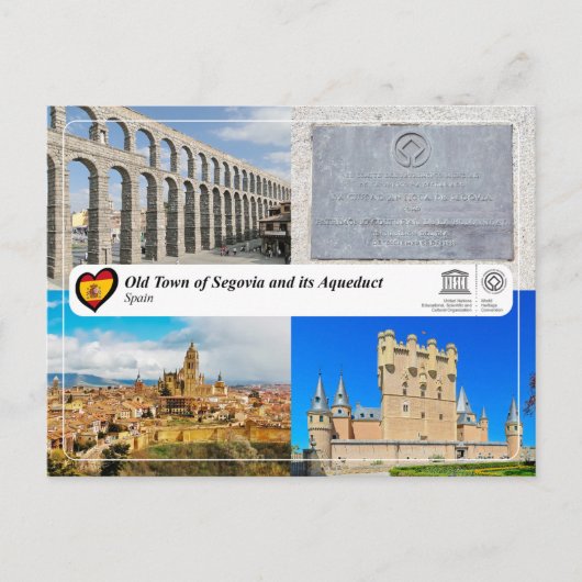 UNESCO WHS - Oude Stad van Segovia en het Aquaduct Briefkaart (Voorkant)