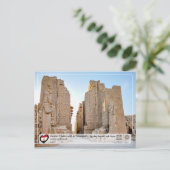 UNESCO WHS - Oude Thebes - tempel van Karnak Briefkaart (Staand voorkant)