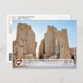 UNESCO WHS - Oude Thebes - tempel van Karnak Briefkaart (Voorkant / Achterkant)