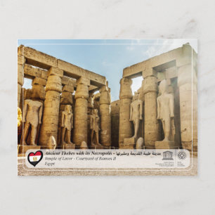 UNESCO WHS - Oude Thebes - Tempel van Luxor Briefkaart