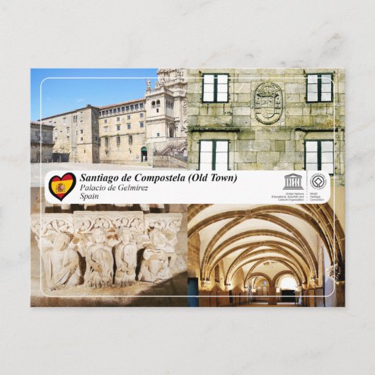 UNESCO WHS - Palacio de Gelmírez Briefkaart (Voorkant)